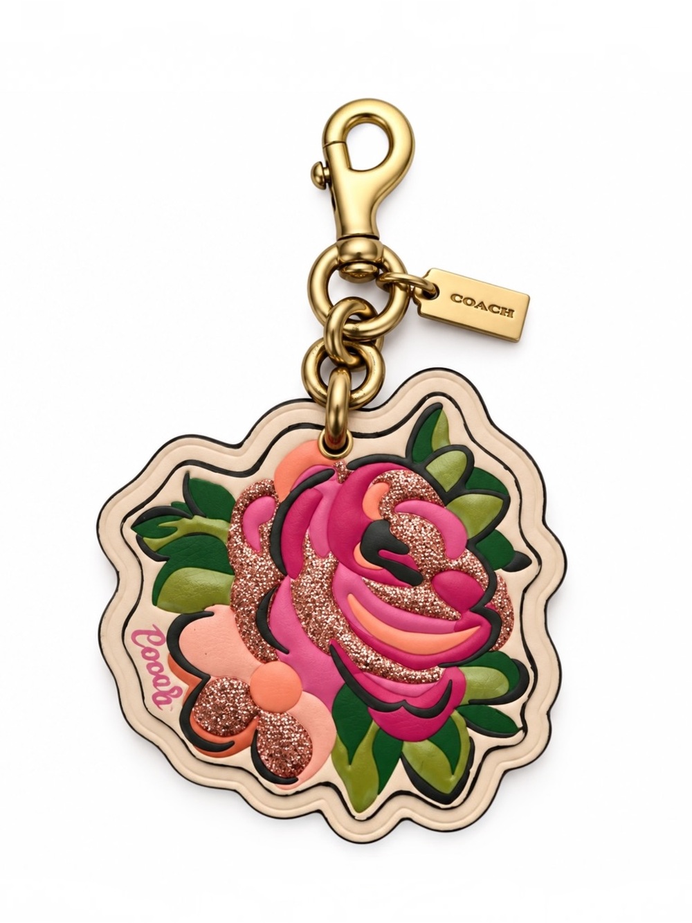 COMING SOON
Coach Vintage Rose Bag Charm